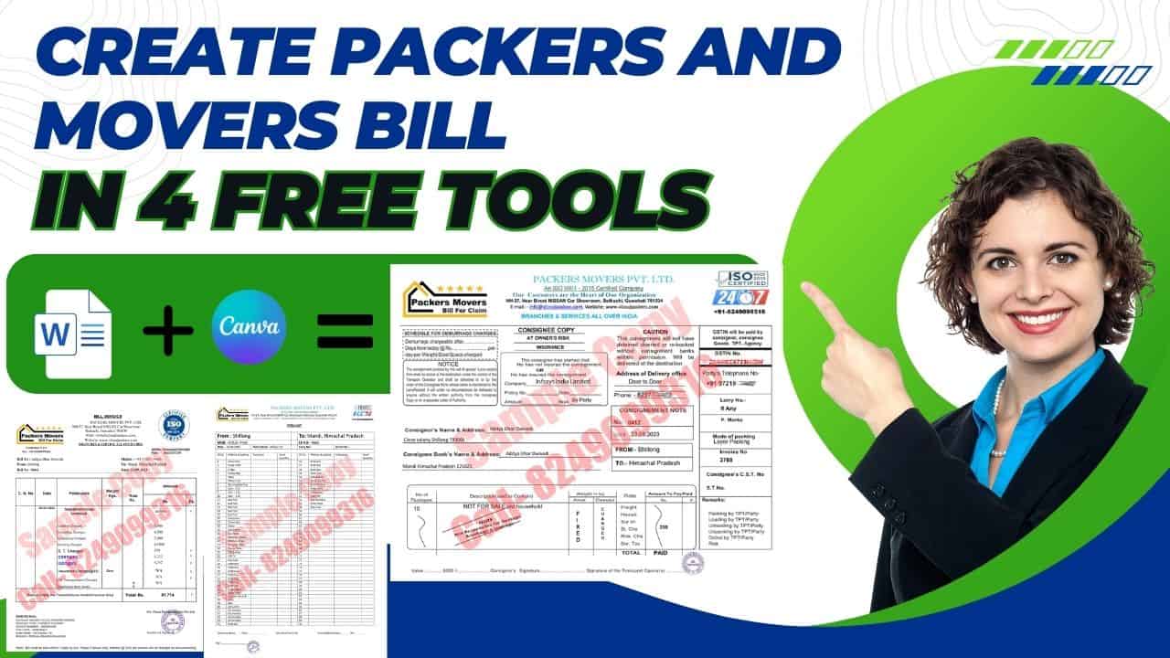 poster image for easy to get packers and movers bill for claim